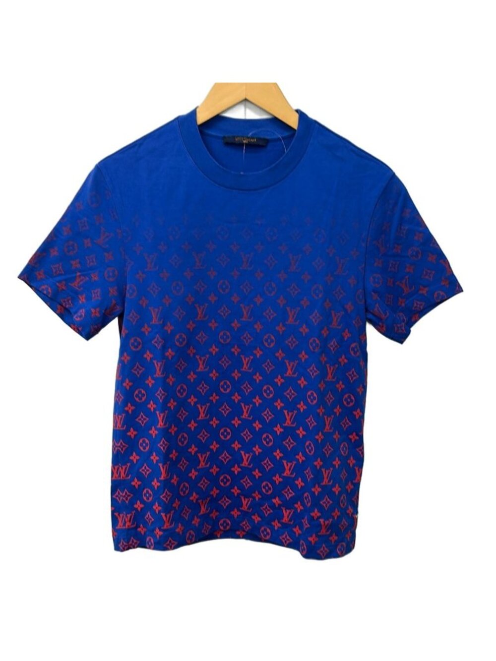 Louis Vuitton Short Sleeve T-Shirt Blue Red XS